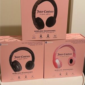 Juicy Couture Bluetooth Headphones - Black, Pink, Leopard 🐆